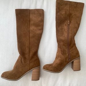 Women's Antonia Microsuede Heeled Riding Boots